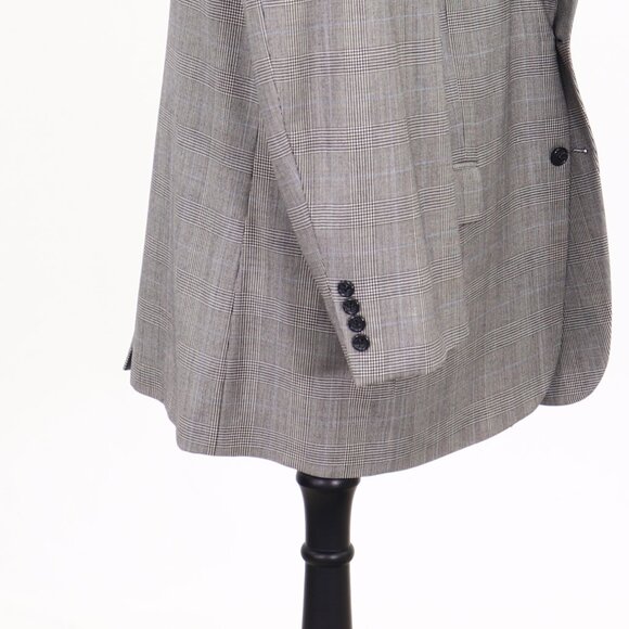 Jos. A. Bank 48R Gray Check Wool 2-Button Sport Coat Blazer Jacket P050 - Picture 6 of 11